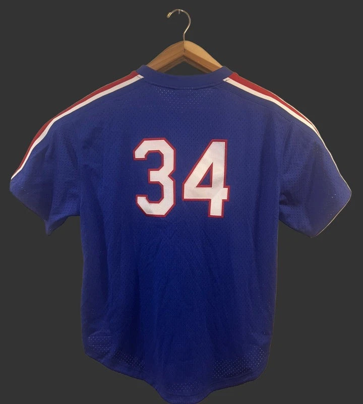 Camiseta deportiva 2XL Majestic Cooperstown Texas Rangers Nolan Ryan #34 1989 BP nueva sin etiquetas Foto 2 de 4