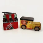 Vintage Coca-Cola Tin Lot – Red Bottle 6-Pack Lunchbox & 1994 Delivery Truck