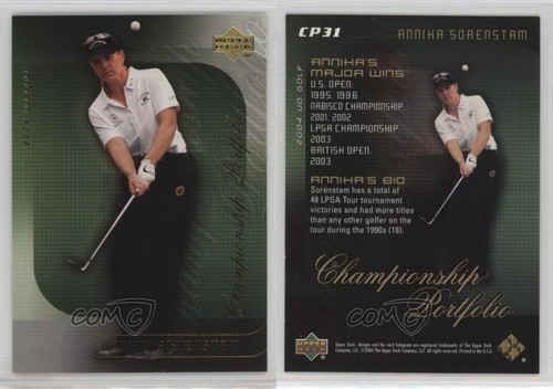 2004 Upper Deck Championship Portfolio Annika Sorenstam #CP31 0u0 - Bild 3 von 3