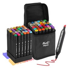 36 Colors Dual Tips Alcohol Markers, Permanent Sketch Art Markers Pens Set wi...