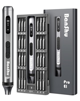 52 in 1 Mini Electric Screwdriver, Precision Power Screwdriver Set with Metal...