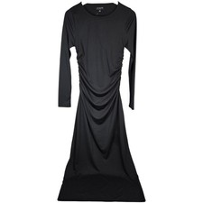 J. Crew Long-sleeve dress in jersey crepe Black S NWT