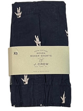 NWT J CREW Boxer Underwear Sz XS-S-M Blue White Astronauts 12