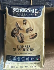 Caffè Borbone Crema Superiore Whole Bean Coffee, 2.2 lb