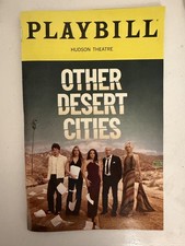 Other Desert Cities Original Playbill Hudson Theatre Theater Program