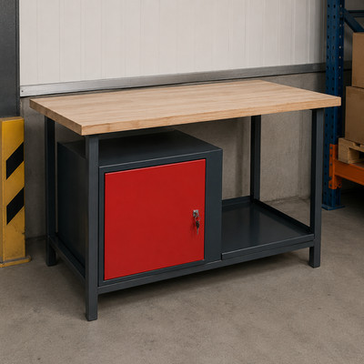 Werkbank Werktisch 120x60cm Tisch Arbeitsplatte Werkstatt Arbeitstisch