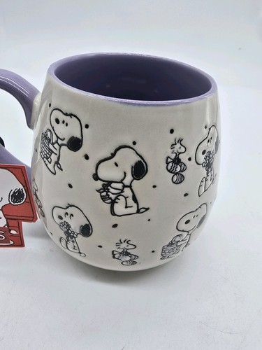 Peanuts 16 fl oz Mug Cup SNOOPY & WOODSTOCK EASTER BASKET & EGGS - Picture 7 of 10