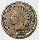 Indian Head Penny Lot of "1" VERY NICE 1896 GOOD OR BETTER°$ FREE SHIPPING $#V87