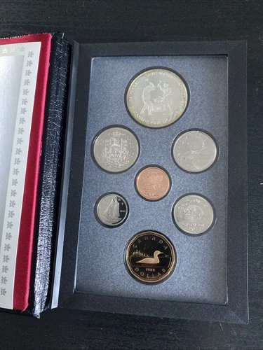1987 Royal Canadian Mint Silver Dollar Proof Set (plus 2 bonus coins)