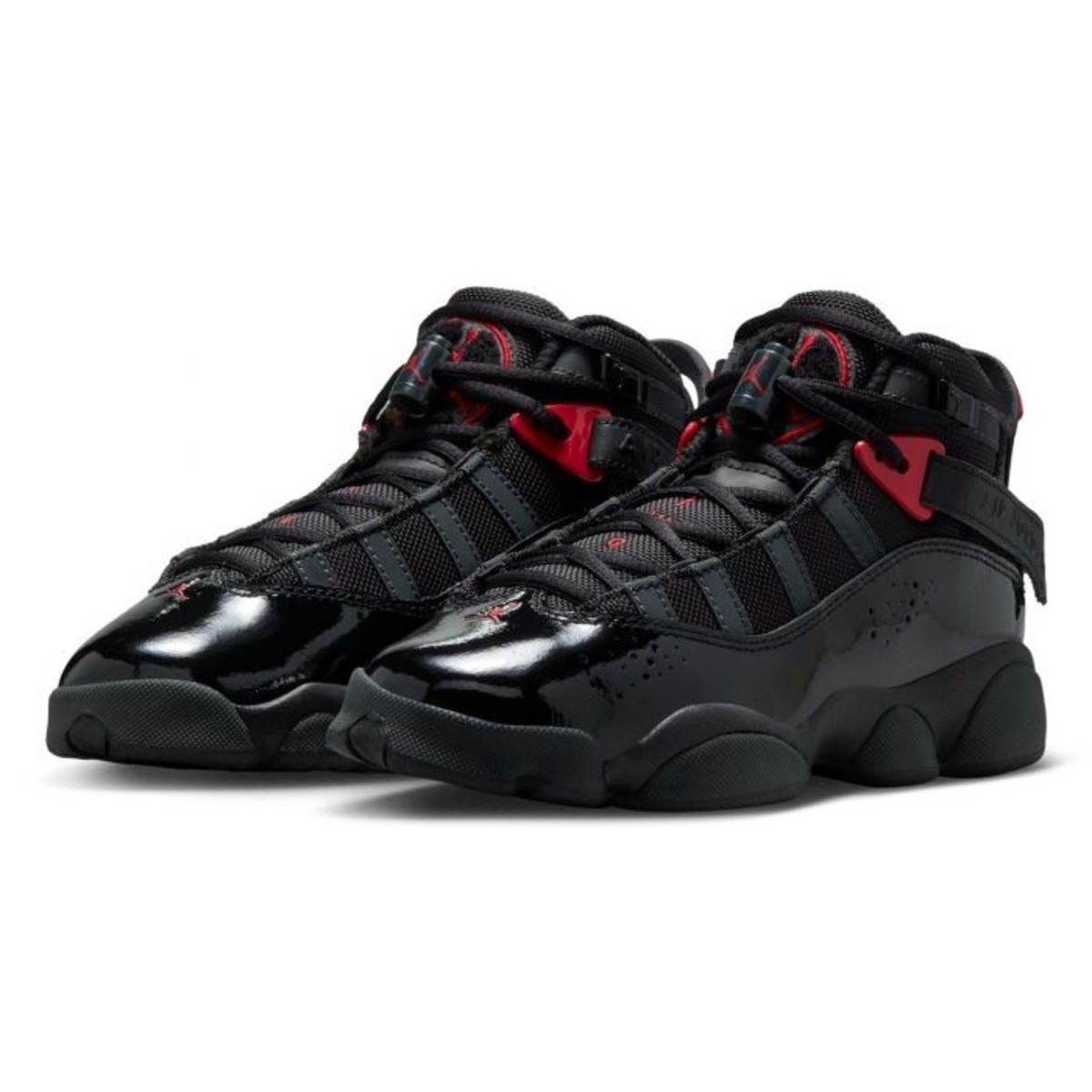 Nike Air Jordan 6 Rings Black Anthracite Fire Red 323419-026