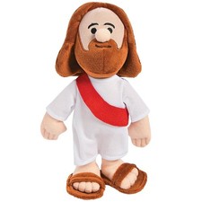Fun Express Jesus Plush Doll - Soft Stuffed Toy for 10 inches, White