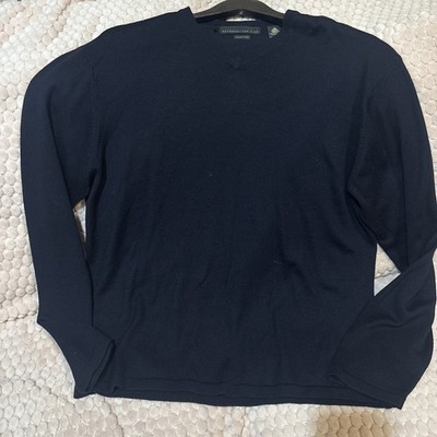 Metropolitan View 100% Italian Wool Textured Mock Neck Sweater Size L