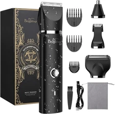 Brightup Manscape Electric Razor Beard & Body Trimmer Kit For Men Waterproof