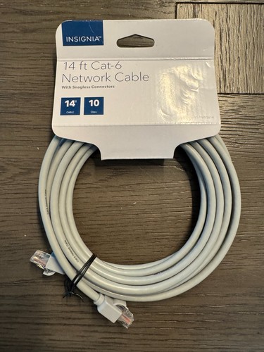 Insignia 14 ft Cat-6 Network Cable New - 第 1/2 張圖片
