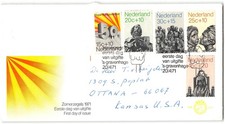 Netherlands #B470-74 FDC, 1971