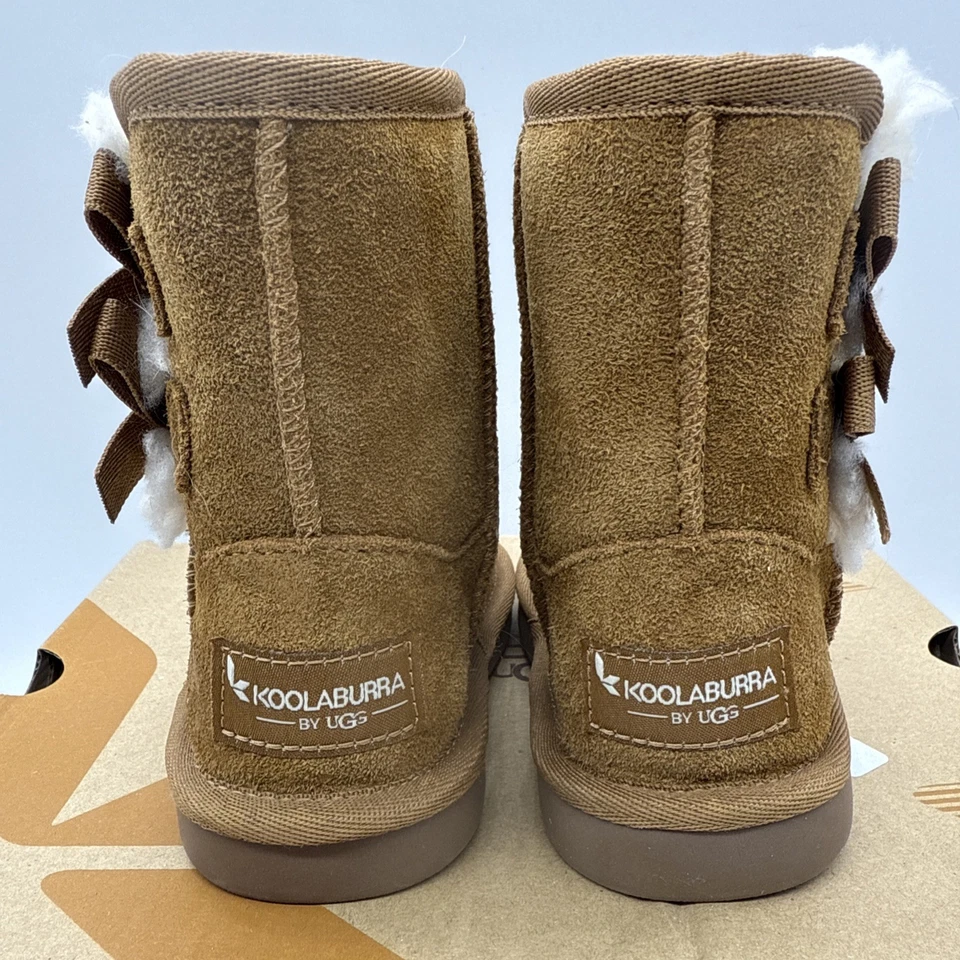 Koolaburra por Ugg Victoria Bota Corta Castaño Tostado Talla 6 NIÑOS PEQUEÑOS Niñas Zapatos Arcos Foto 4 de 4