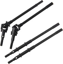 RC Front & Rear Steel Drive Shaft CVD Axle Compatible with Axial SCX10 II 90046