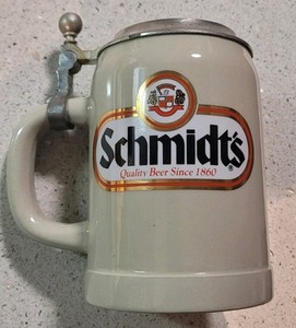 Vintage .5L Schmidt's Ceramic Beer Stein W. Germany