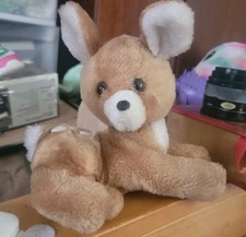 VTG 1977 Dakin Plush Stuffed Animal Toy Spotted Brown Deer Fawn Bambi
