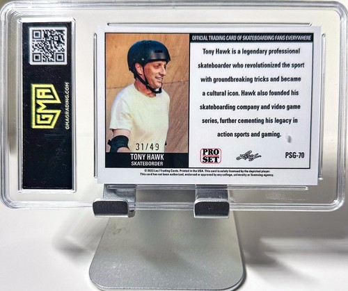 Tony Hawk 2023 Leaf Web Exclusive #PSG-70 Pro Set Black /49 - Picture 2 of 2