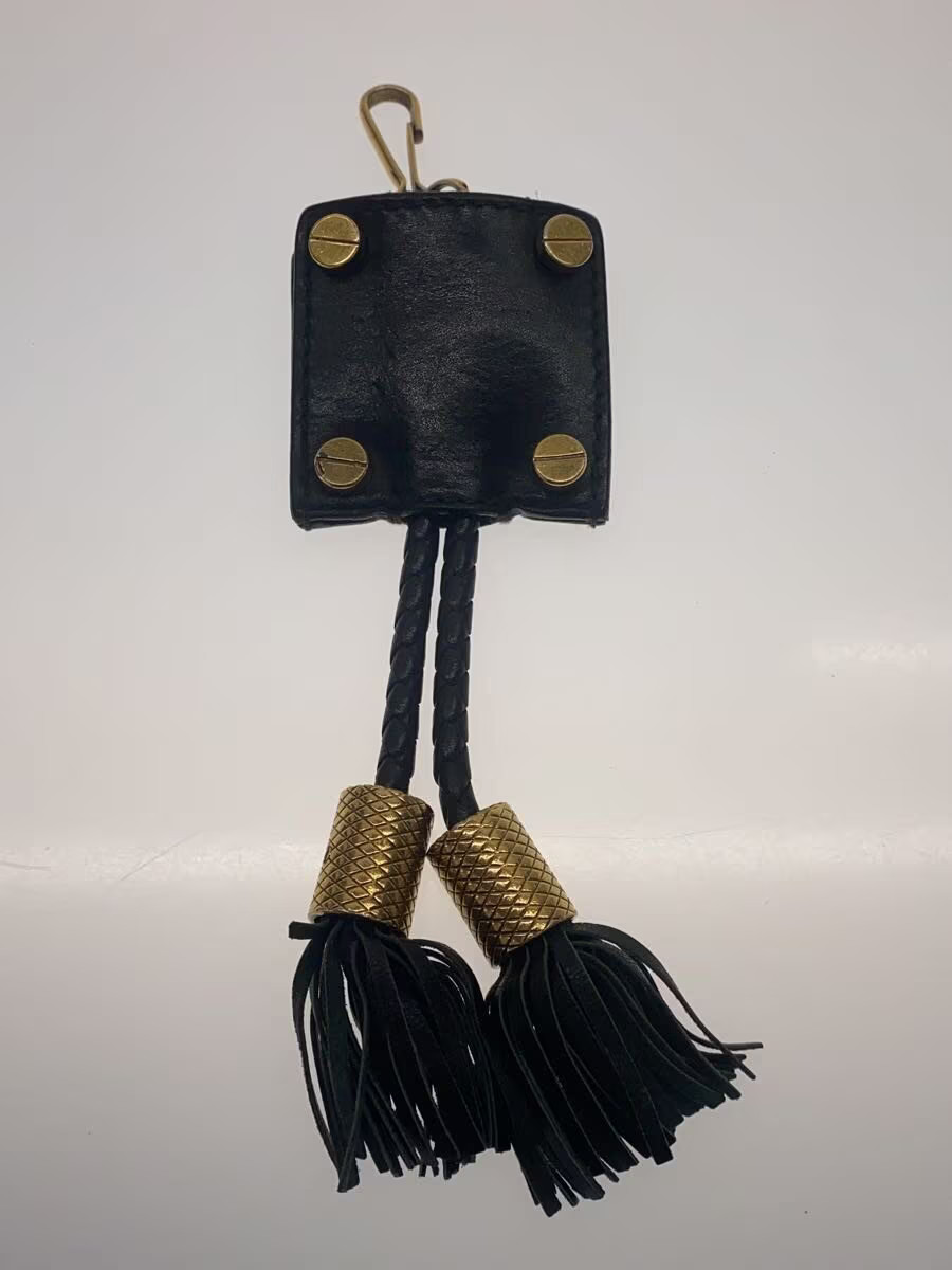 BALENCIAGA Leather Keychain Black Men's thumbnail 2