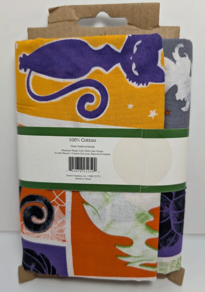 Halloween Multicolor 100% Cotton Fabric 1 Yard 36" x 44" Davids Textiles Crafts - Image 4 of 4