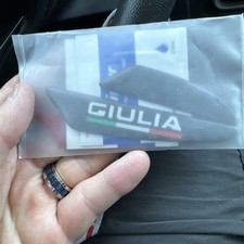Giulia Universal Car Door Logo Emblem Pack Of 2  Alfa Romeo Guilia. New Sealed