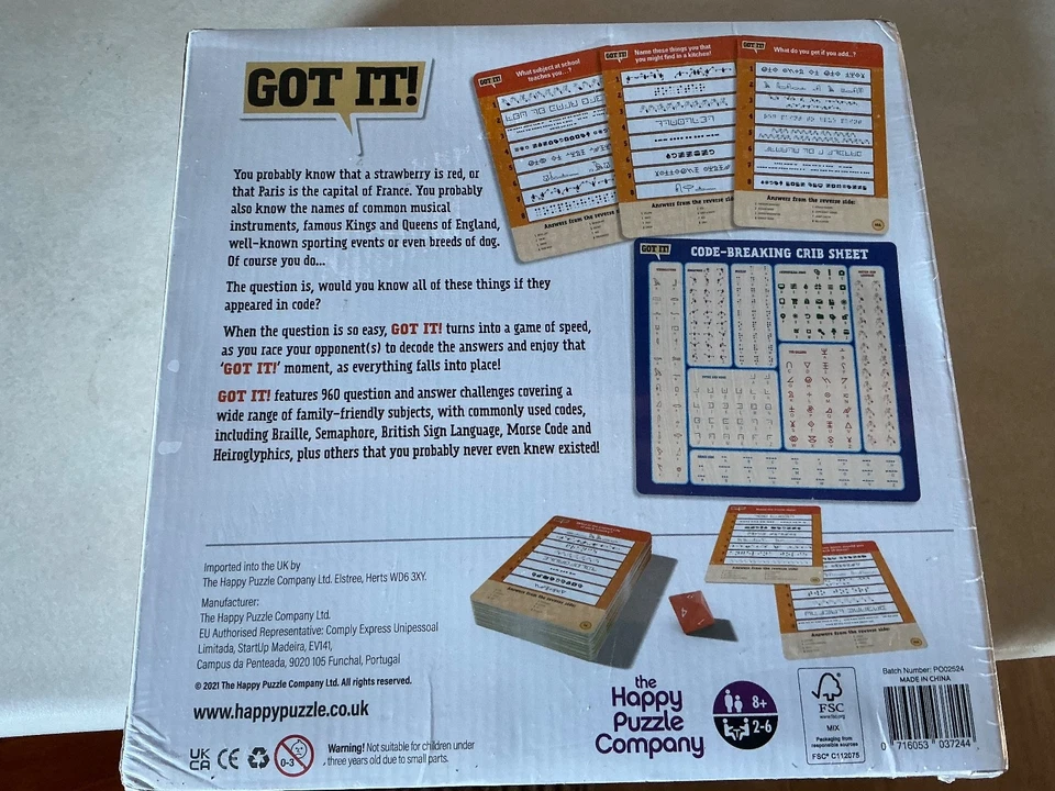 Got it ! Game Coded General Knowledge Challenges Code Break Brand New - Image 3 of 4