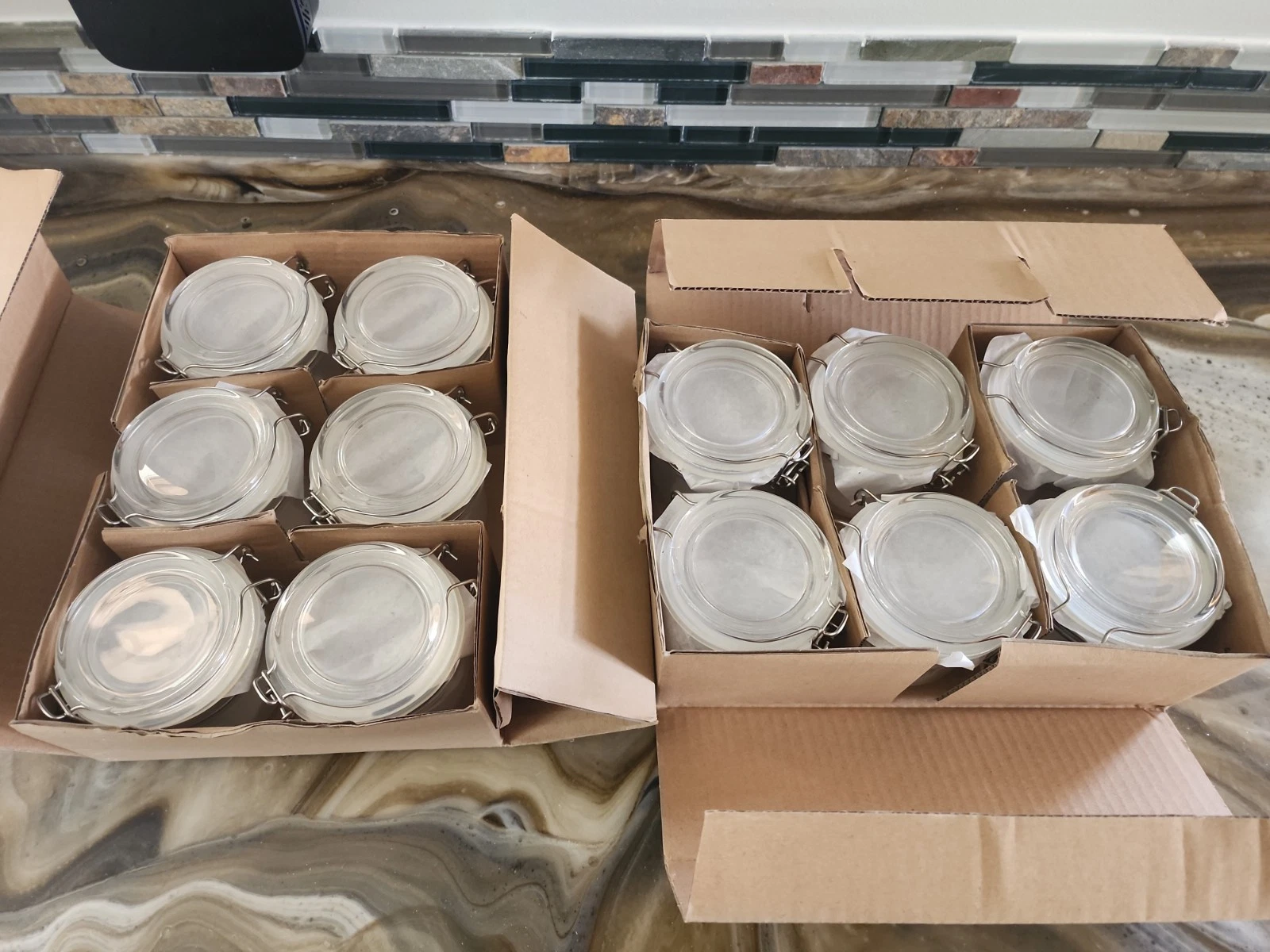 Glass Jar Flip Top Lid 5.75oz (12 Pack)
Opens in a new window or tab