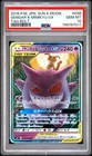 2018 POKEMON JAPANESE SUN & MOON TAG BOLT #038 GENGAR & MIMIKYU GX PSA 10
