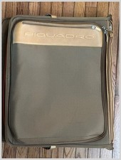 Piquadro Khaki Nylon Leather Trim Garment Bag...