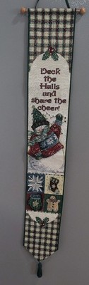 Christmas Hanging Tapestry Vicky Howard  Deck The Halls and Share The Cheer! 