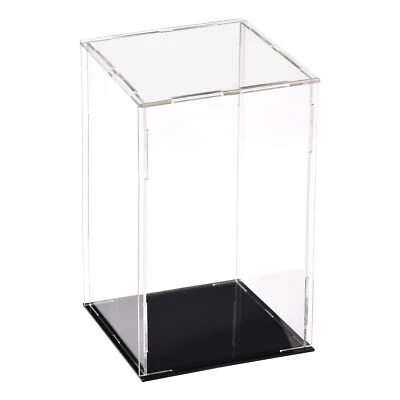 UXCELL Acrylic Clear Display Case Box Dustproof Protection Showcase 10x10x20cm