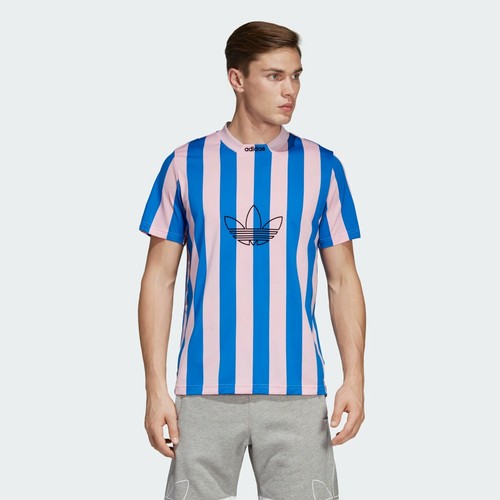 Adidas Originals STRIPE JERSEY Soccer ARCHIVAL TREFOIL Shirt tiro~Men size M~NWT