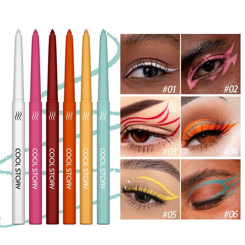 Colorful Liquid Eyeliner Pencil Eye Liner Gel Pens Long Lasting Waterpoof Matte - Picture 2 of 32