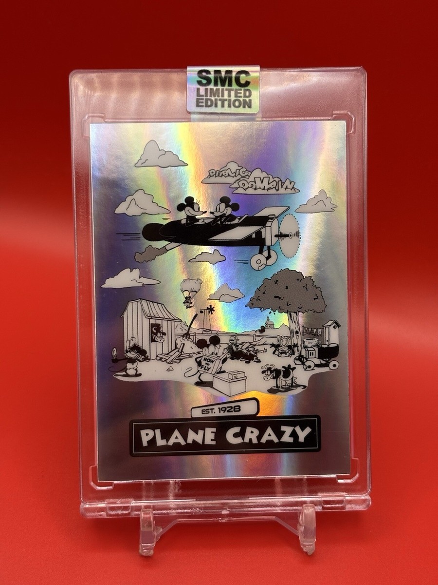 【世界100枚限定】ディズニー Plane Crazy 証明書No.50/100 Saturday Morning Cards SMC 2024 Plane Crazy Mickey Mouse Silver