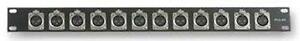 NEW-1U-XLR-Cable-Connect-Rack-Steel-Panel-19-034-1RU-Space-Plate-PA-Pro-Audio