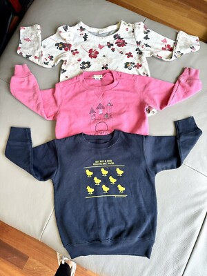 Bundle lot of 3 pieces sweatshirt top girls toddler size 3-4 years pink Gap