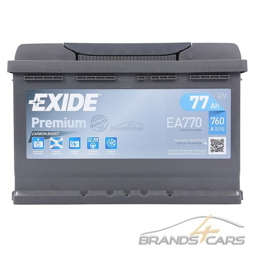 EXIDE PREMIUM CARBON BOOST 77AH 760A AUTO-BATTERIE STARTERBATTERIE 31962478