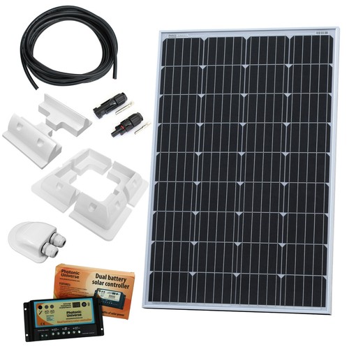120W 12V dual battery solar panel charging kit for motorhome/camper