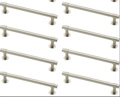Francisco 8-Pack 5" C to C Brushed Nickel Cylindrical Bar Drawer Pulls - LOWES