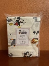 Pottery Barn Kids Disney Mickey Mouse FULL HALLOWEEN organic sheet set NWT