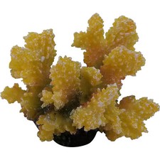 Yellow Marine Coral Artificial Fish Tank Aquarium Ornament Decoration