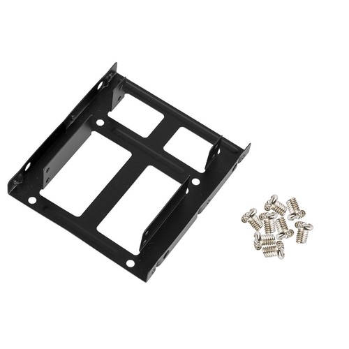 2.5 Two SSD to 3.5 Bracket Hard Drive Frame Mount SATA Data Power Cable Adapter - Picture 11 of 12