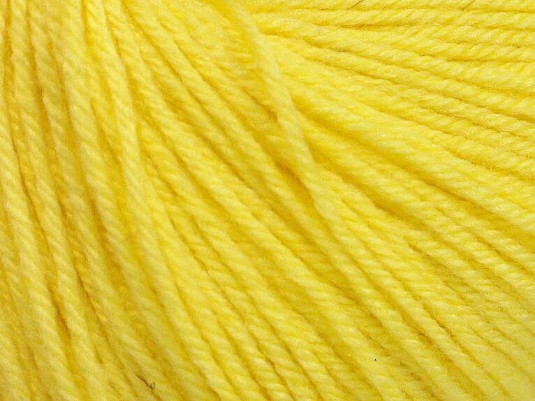 Lote de 6 hilos bebé merino lana fina 6x50g/200m amarillo claro Foto 2 de 4
