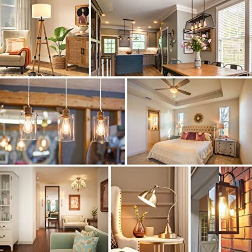 4-Pack Vintage LED Edison Bulbs 60W Equivalent, 6W 4 Count (Pack of 1) 2700k - Picture 8 of 8