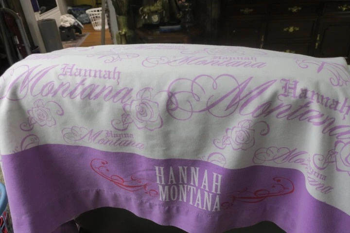 Disney Hannah Montana Púrpura Listo Tamaño Completo Sábana Top Algodón/Mezcla 78 X 94 Foto 3 de 4