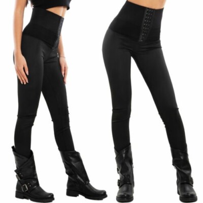 Damen Leggings Hochgeschnitten Slim Skinny Eng TOOCOOL VI-026