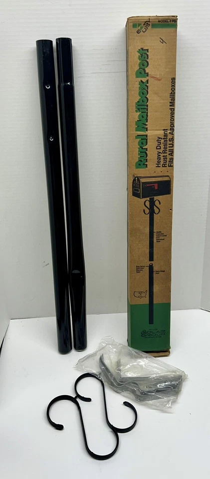 Nuevo de Lote Antiguo Buzón Rural Montaje de Poste Metal Se Adapta a TODOS los Buzones Aprobados por Estados Unidos Foto 2 de 4
