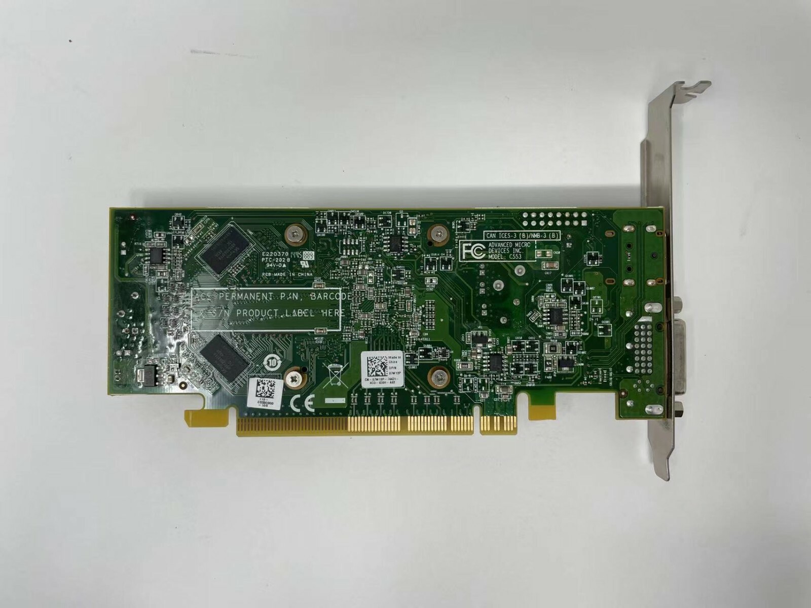 *D'occasion* carte vidéo DDR3 Dell AMD Radeon (TM) R5-240 1 Go avec profil complet - Photo 3 sur 3